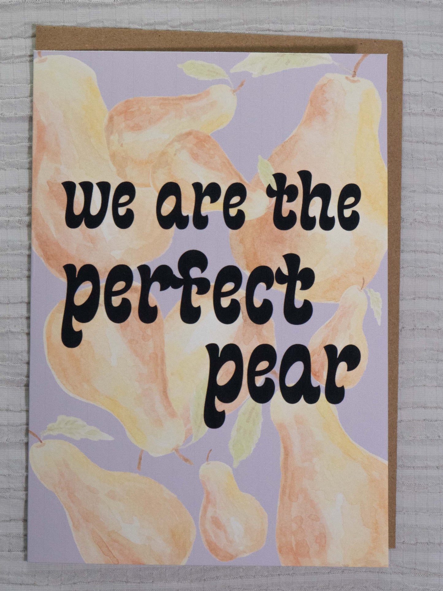 Romantic Greeting Card Set | Watercolor Love Cards | Set of 5 Fruit Pun Cards | Valentine's Day, Anniversary, Love Notes |
