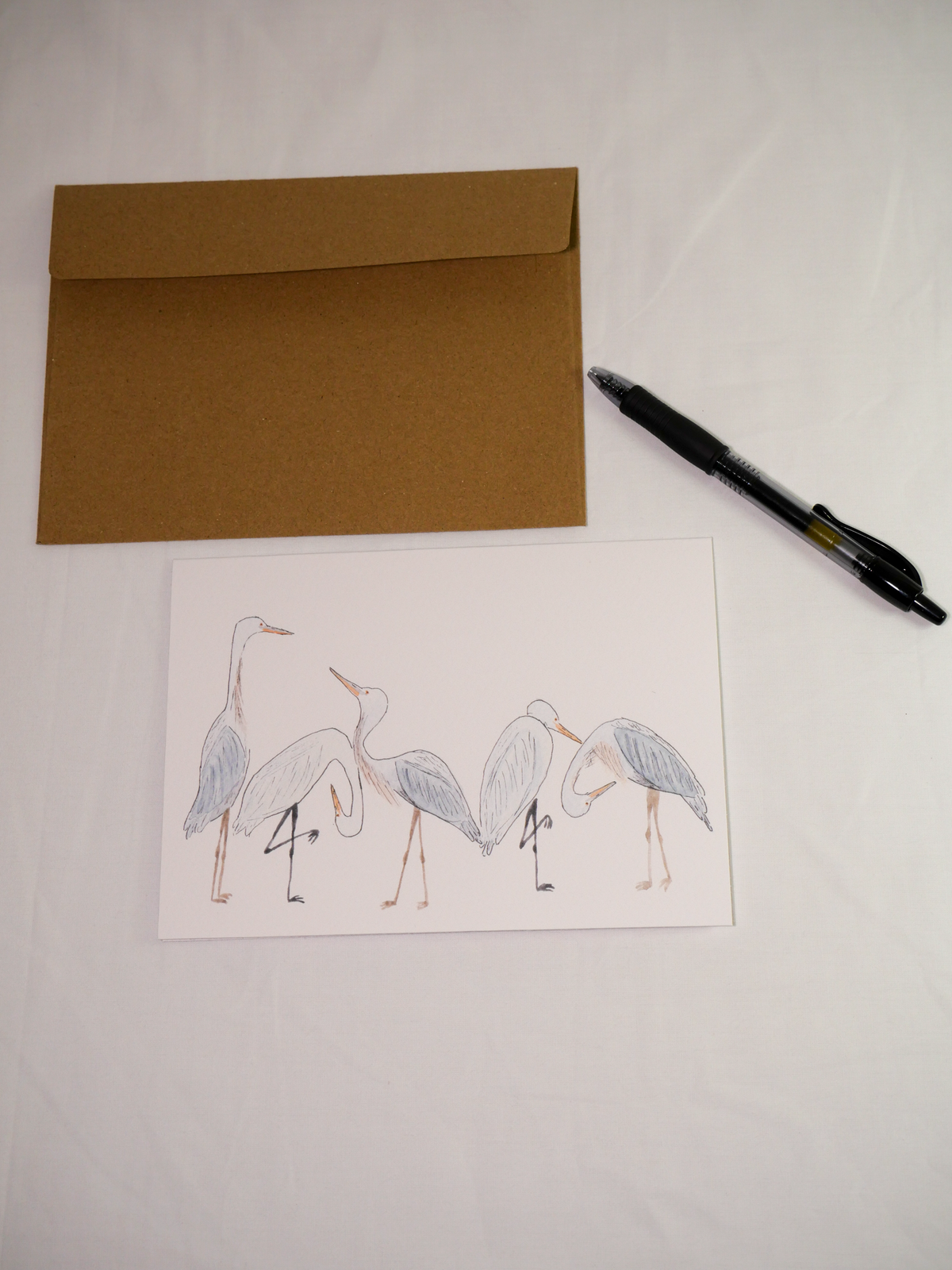 Heron & Egret Greeting Card