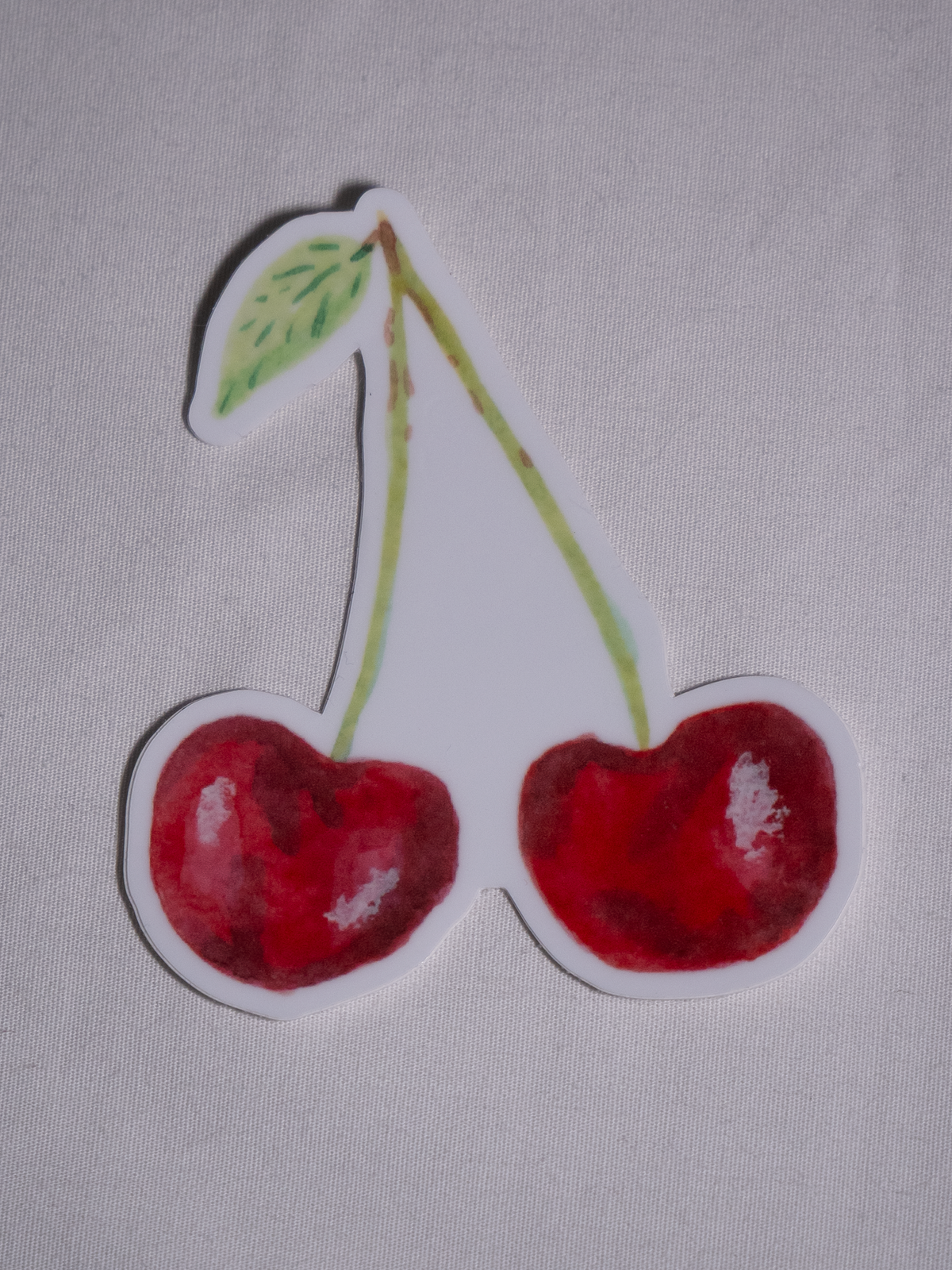 Cherry Matte Vinyl Sticker